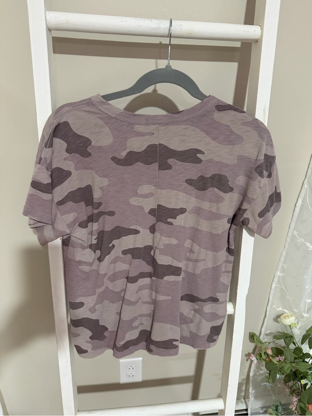 rag & bone Purple Camo Short Sleeve Tee - Picture 3 of 6